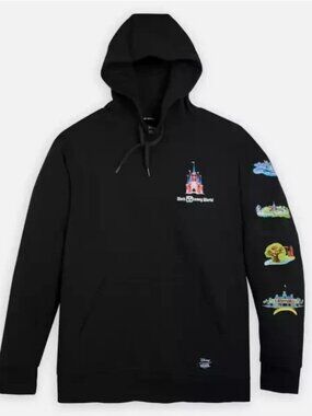 Disney Vans Walt Disney World 50th WDW 50 Unisex Parks Black Hoodie Size Medium